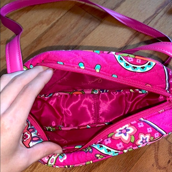 Rare Pink Swirl Vera Bradley Crossbody Purse - Picture 3 of 6